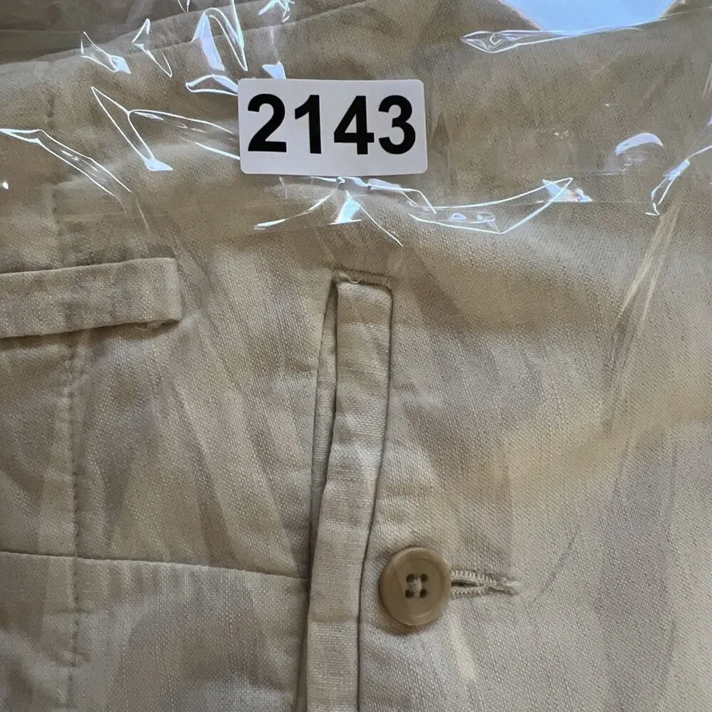 VTG Banana Republic Mens Dawson Linen Blend Chino Pants 32x32 (32x29.5) Vacation